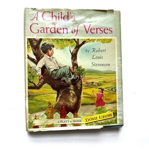 A Child's Garden of Verses Robert Louis Stevenson Vintage 1961 HC DJ Platt /Munk
